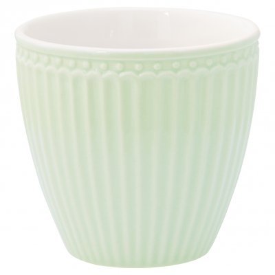 GreenGate beker (latte cup) Alice licht groen 300 ml - Ø 10 cm