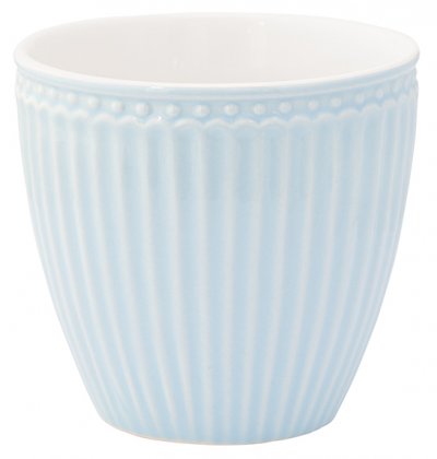GreenGate beker (latte cup) Alice lichtblauw 300 ml - Ø 10 cm