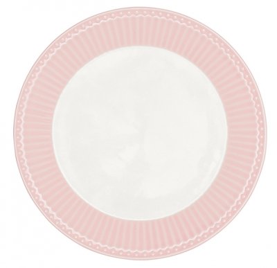 GreenGate Ontbijtbord Alice lichtroze Ø 23 cm | Pastel roze servies