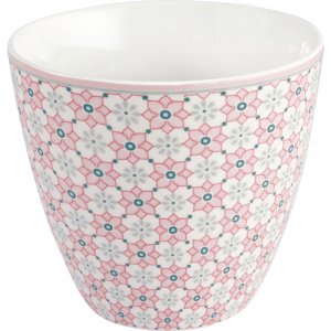 GreenGate Beker (Latte Cup) Gwen licht roze 350 ml - Ø 10 cm
