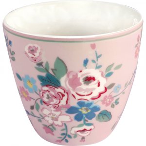 GreenGate Beker (Latte Cup) Inge-Marie licht roze 350 ml - Ø 10 cm