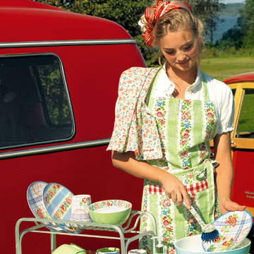 Blauw melamine kinderservies