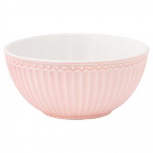 GreenGate Cereal bowl Alice pale pink Ø 14 cm | 500 ml