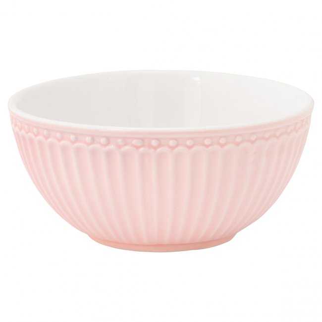 GreenGate Cereal bowl Alice pale pink Ø 14 cm | 500 ml - Click Image to Close