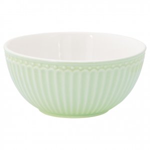 GreenGate Cereal bowl Alice pale green Ø 14 cm | 500 ml