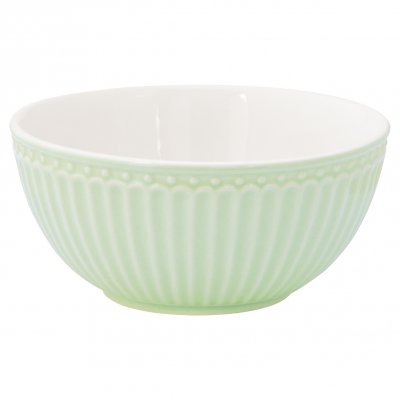 GreenGate Cereal bowl Alice pale green Ø 14 cm | 500 ml