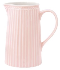 GreenGate Schenkkan Alice lichtroze (1 liter) H 17.6 cm