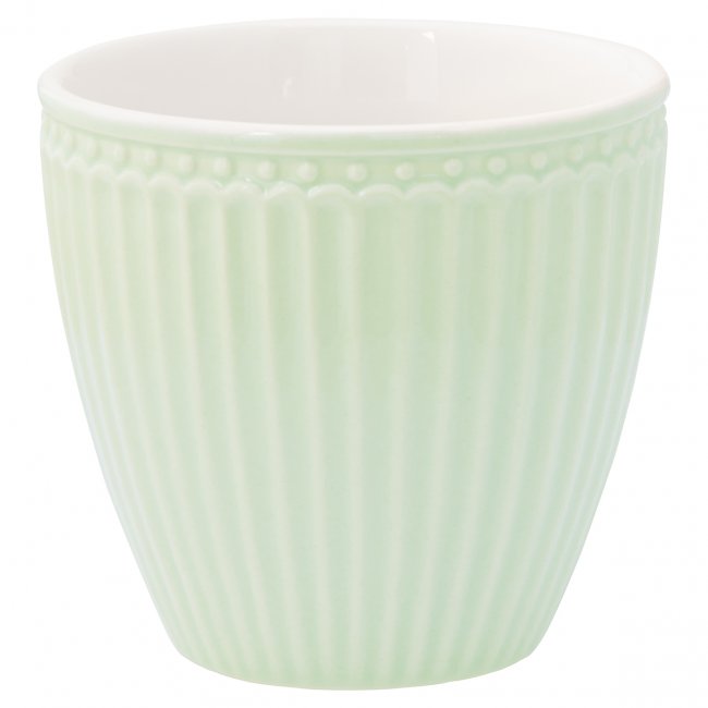 GreenGate beker (latte cup) Alice licht groen 300 ml - Ø 10 cm - Klik op de afbeelding om het venster te sluiten