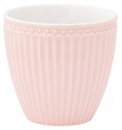 GreenGate beker (latte cup) Alice lichtroze 300 ml - Ø 10 cm