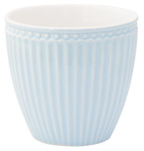 GreenGate beker (latte cup) Alice lichtblauw 300 ml - Ø 10 cm