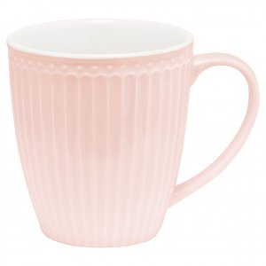 GreenGate Henkeltasse - Mug Alice pale pink 350 ml - H 10 cm - Ø 9 cm