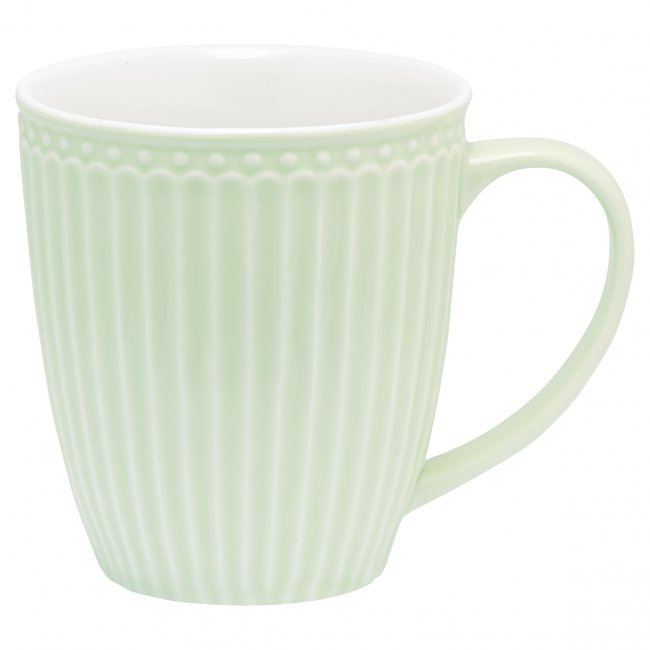 GreenGate Koffiemok Alice lichtgroen 350 ml - H 10 cm - Ø 9 cm - Klik op de afbeelding om het venster te sluiten