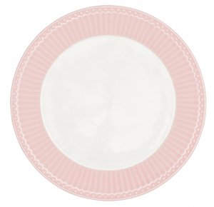 GreenGate Ontbijtbord Alice lichtroze Ø 23 cm | Pastel roze servies