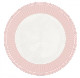 GreenGate Ontbijtbord Alice lichtroze Ø 23 cm | Pastel roze servies