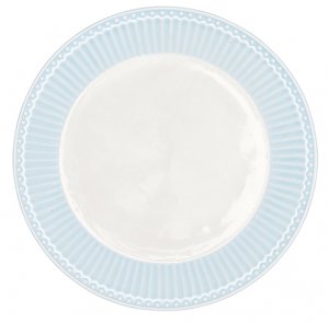 GreenGate Ontbijtbord Alice lichtblauw Ø 23 cm | Pastel blauw servies