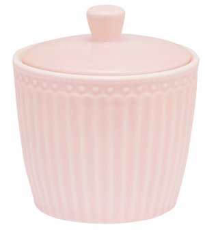 GreenGate Sugar pot Alice pale pink 120ml - Ø 8.5 cm