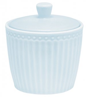 GreenGate Zuckerdose mit deckel - Sugar Pot Alice pale blue 120ml - Ø 8.5 cm