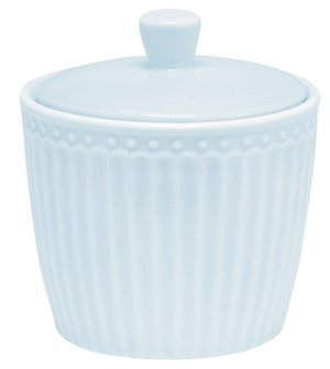 GreenGate Sugar pot Alice pale blue 120ml - Ø 8.5 cm