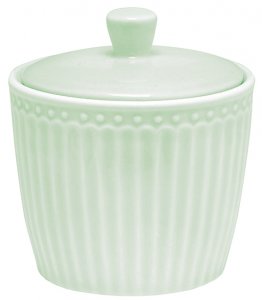 GreenGate Sugar pot Alice pale green 120ml - Ø 8.5 cm