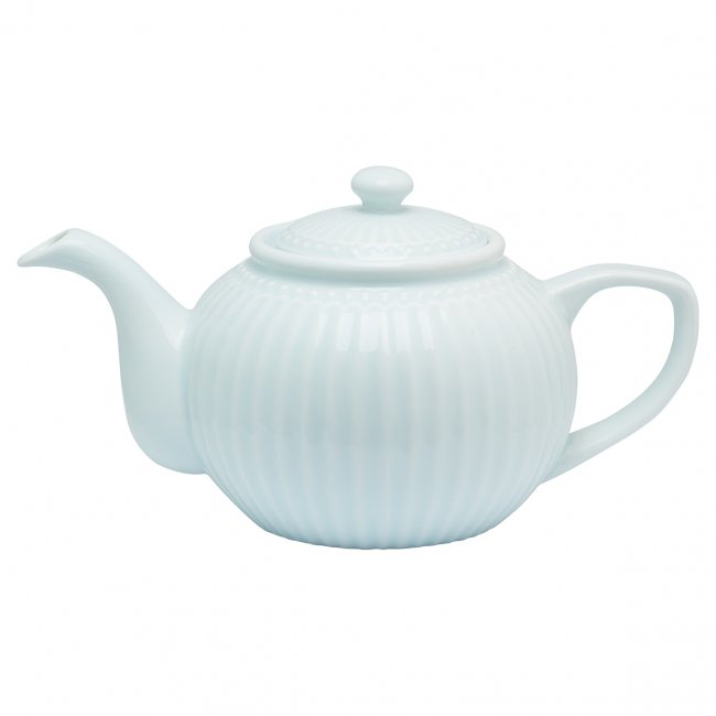 GreenGate Teekanne - Teapot Alice pale blue 1 liter - Ø 17.5 cm - zum Schließen ins Bild klicken