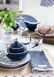 GreenGate Müslischale - Cereal Bowl Alice dark blue Ø 14 cm | 500 ml