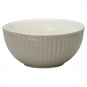GreenGate Cereal bowl Alice warm grey Ø 14 cm | 500 ml