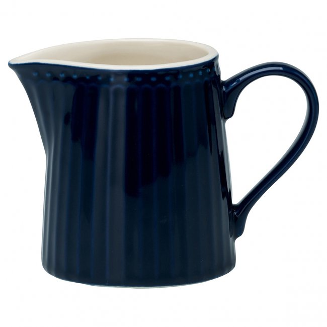 GreenGate Milchkännchen - Creamer Alice dark blue 250 ml - zum Schließen ins Bild klicken