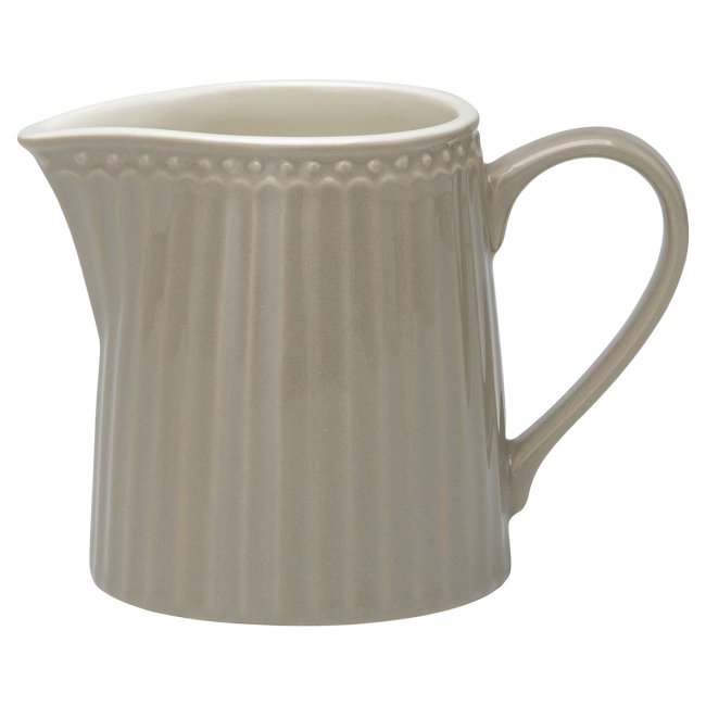 GreenGate Milchkännchen - Creamer Alice warm grey 250 ml - zum Schließen ins Bild klicken