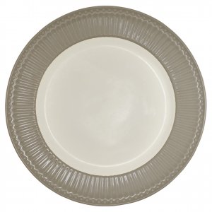 GreenGate Dinner plate Alice warm grey Ø 26.5 cm