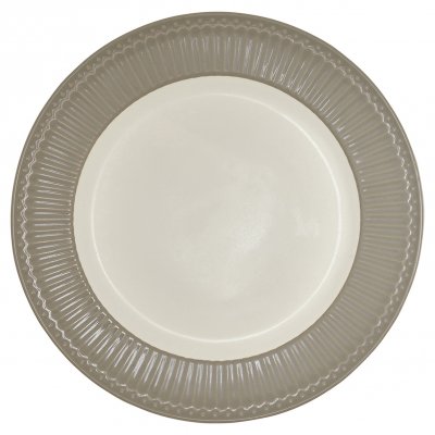 GreenGate Dinner plate Alice warm grey Ø 26.5 cm