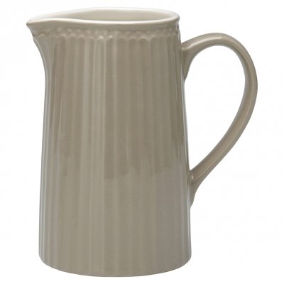 GreenGate Jug Alice warm grey (1 liter) H 17.6 cm