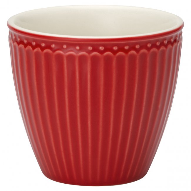 GreenGate Latte cup Alice red 300 ml - Ø 10 cm - Click Image to Close