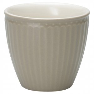 GreenGate Latte cup Alice warm grey 300 ml - Ø 10 cm