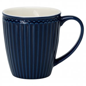 GreenGate Mug Alice dark blue 350 ml - H 10 cm - Ø 9 cm