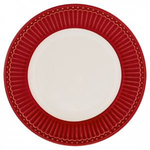 GreenGate Frühstücksteller - Plate Alice red Ø 23 cm