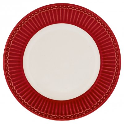 GreenGate Frühstücksteller - Plate Alice red Ø 23 cm