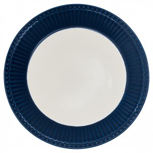 GreenGate Frühstücksteller - Plate Alice dark blue Ø23 cm