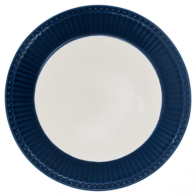GreenGate Frühstücksteller - Plate Alice dark blue Ø23 cm - zum Schließen ins Bild klicken