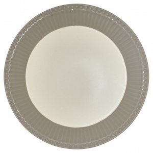 GreenGate Frühstücksteller - Plate Alice warm grey Ø 23 cm