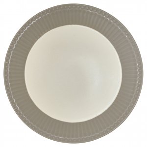 GreenGate Lunch Plate Alice warm grey Ø 23 cm