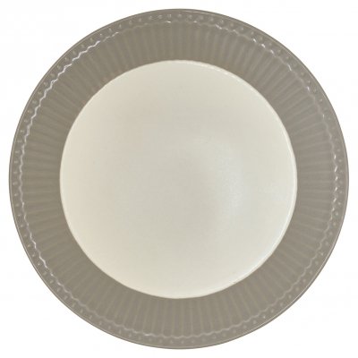 GreenGate Lunch Plate Alice warm grey Ø 23 cm