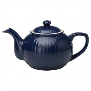 GreenGate Teapot Alice dark blue 1 liter - Ø 17.5 cm