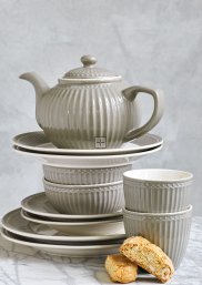 GreenGate Teapot Alice warm grey 1 liter - Ø 17.5 cm