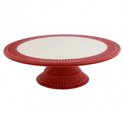 GreenGate Cake plate Alice red Ø 28 cm