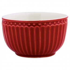 GreenGate Schüssel - Mini bowl Alice red 150 ml - H 5 cm - Ø 8.5 cm