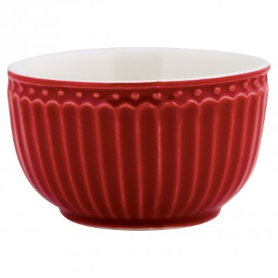 GreenGate Schüssel - Mini bowl Alice red 150 ml - H 5 cm - Ø 8.5 cm