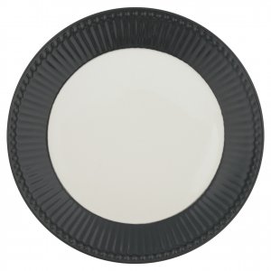 GreenGate Lunch Plate Alice dark grey Ø 23 cm