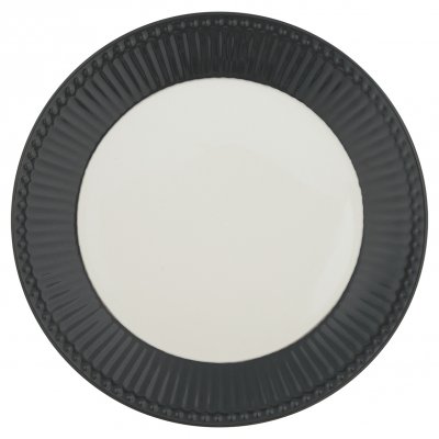 GreenGate Lunch Plate Alice dark grey Ø 23 cm