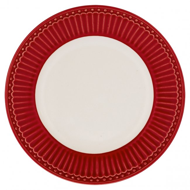 GreenGate Dessert Plate (small plate) Alice red Ø 17.5 cm - Click Image to Close
