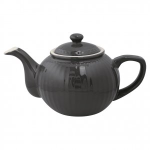 GreenGate Teapot Alice dark grey 1 liter - Ø 17.5 cm